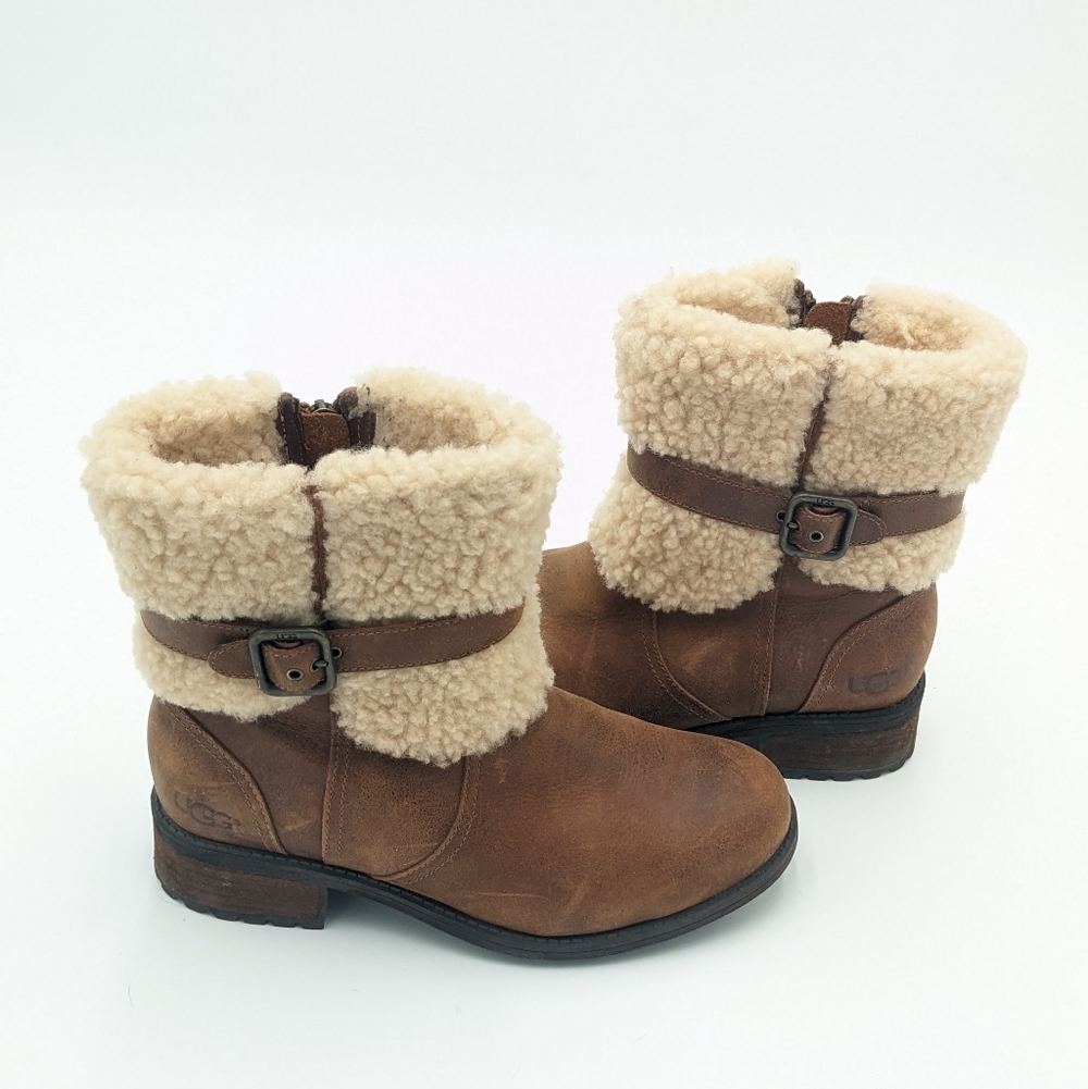UGG Blayre II Leather And Shearling Boots